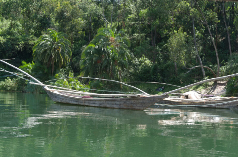 Fischerboot am Kivusee