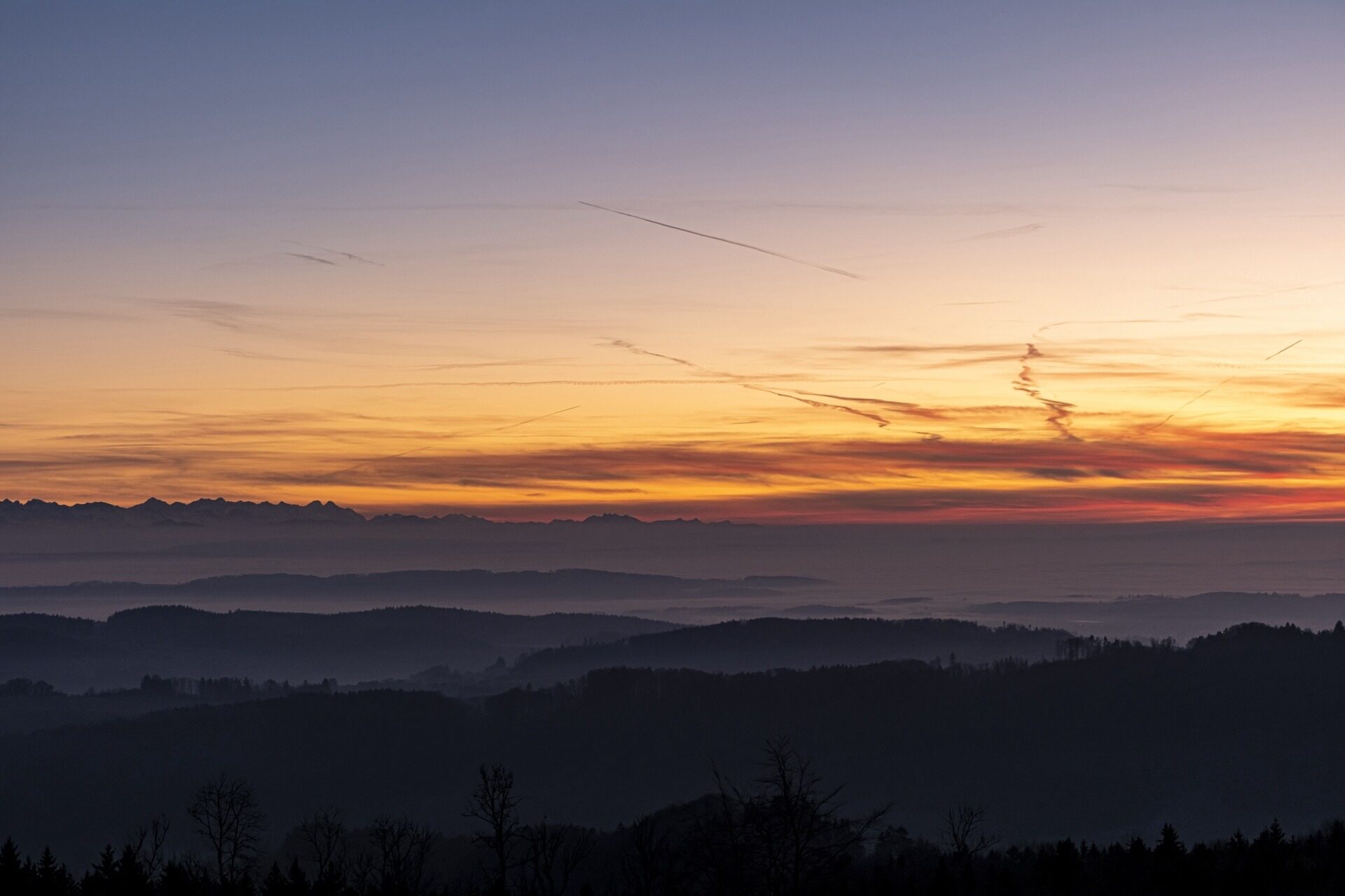 Nebelmeer in der Ferne