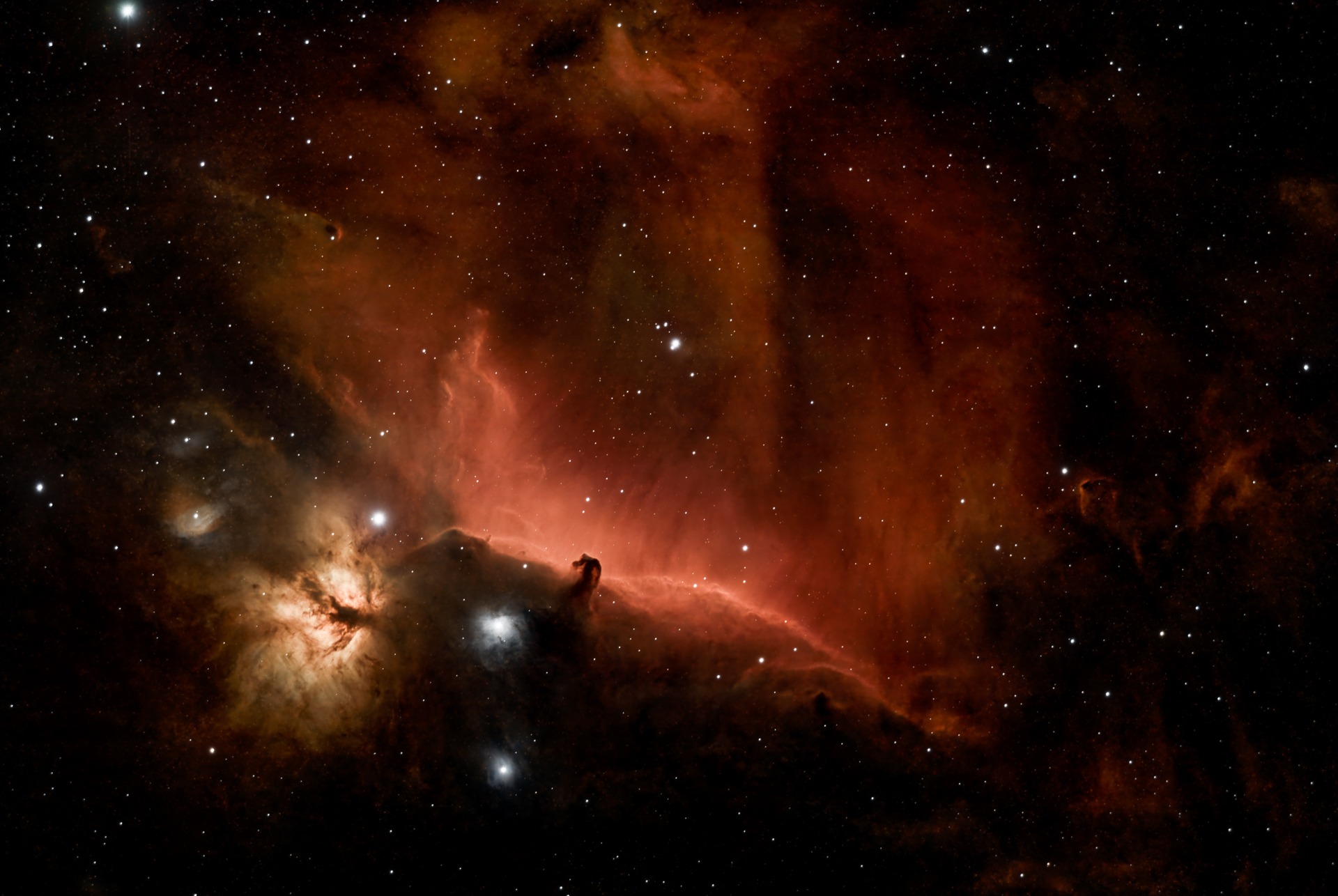 Pferdekopfnebel vor dem Emissionsnebel IC 434